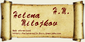 Helena Milojkov vizit kartica